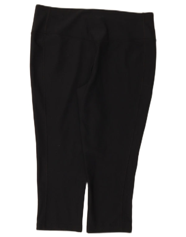 Nike Legging Capri Dri Fit pour femme UK 14 Large Noir Polyester