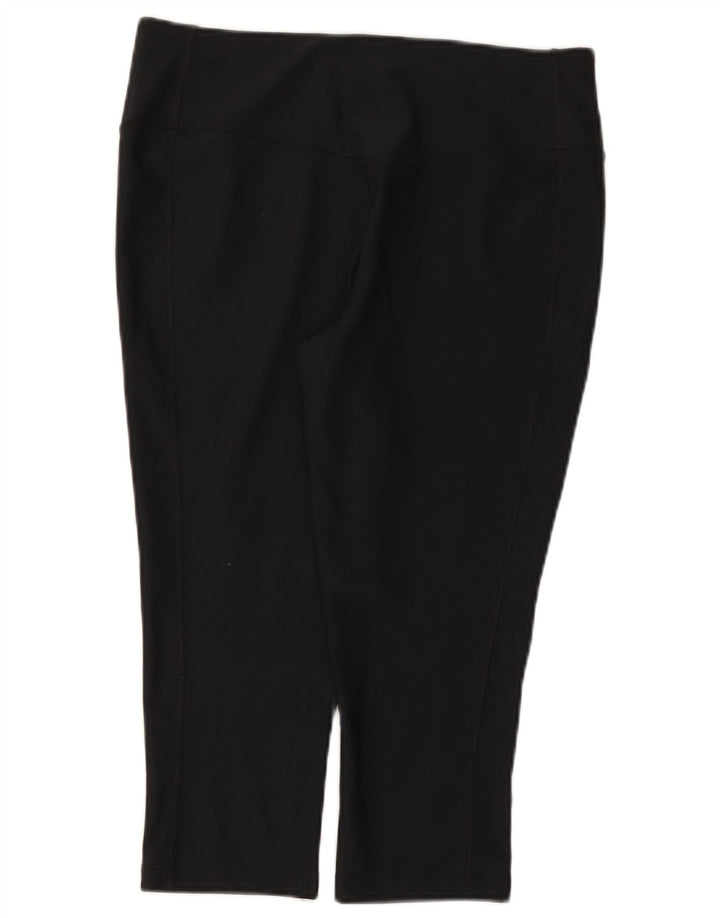 Nike Legging Capri Dri Fit pour femme UK 14 Large Noir Polyester