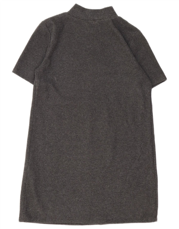 Zara Femme Robe Pull UK 16 Large Gris Polyester