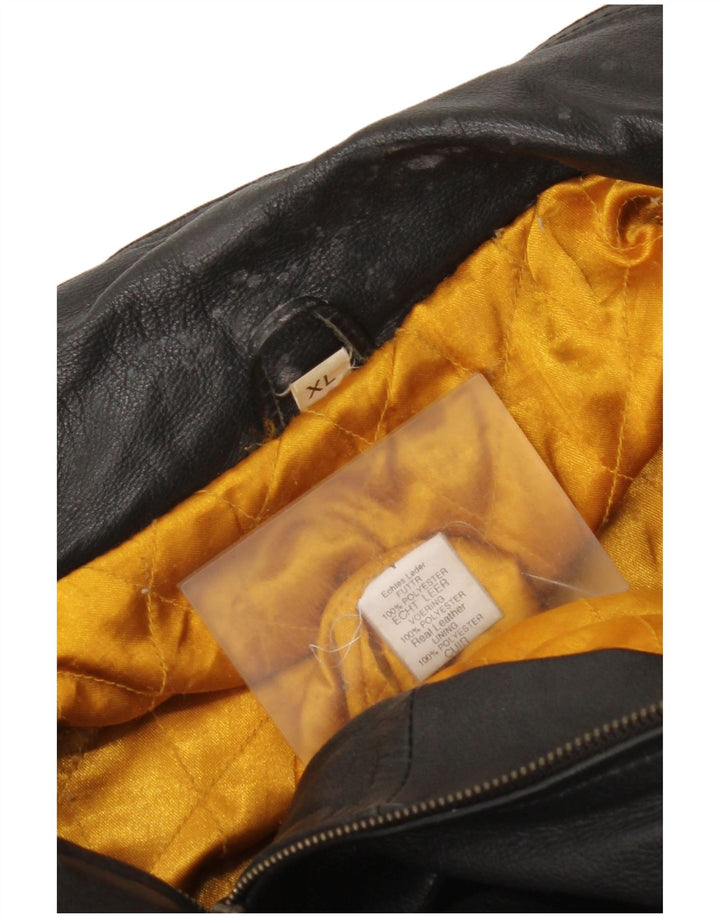 Veste en cuir homme vintage UK 42 XL Cuir noir