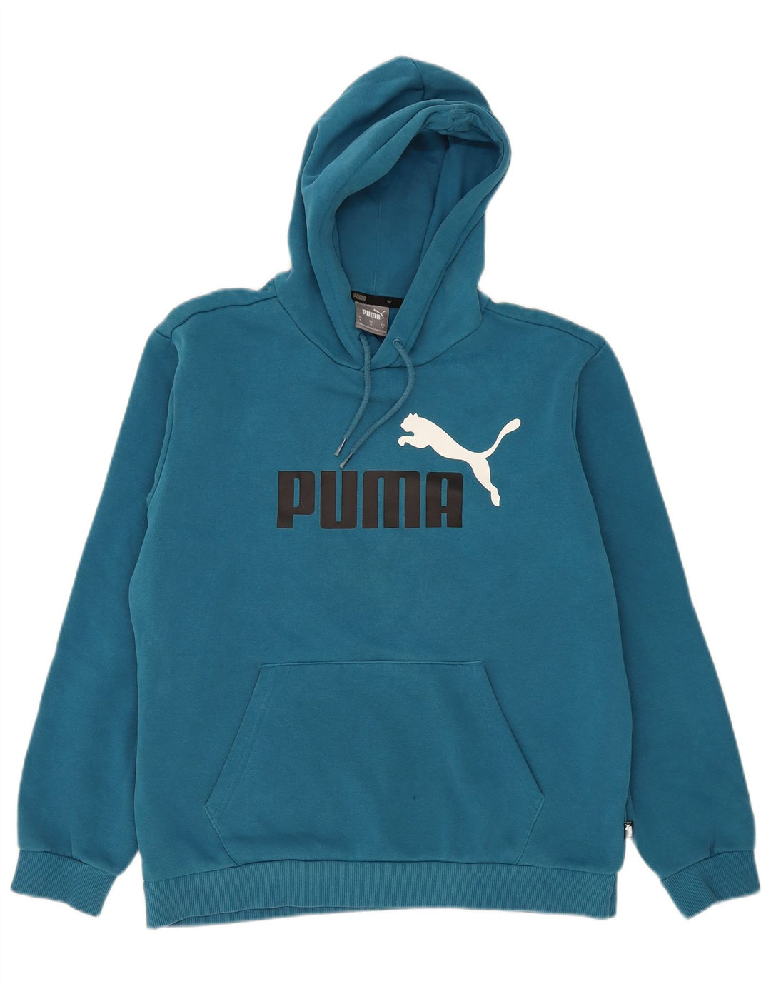 Puma Pull à Capuche Graphique Homme Bleu Moyen Coton