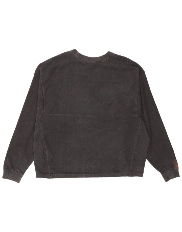 Nike Sweat-shirt surdimensionné pour femme UK 14 en coton noir moyen