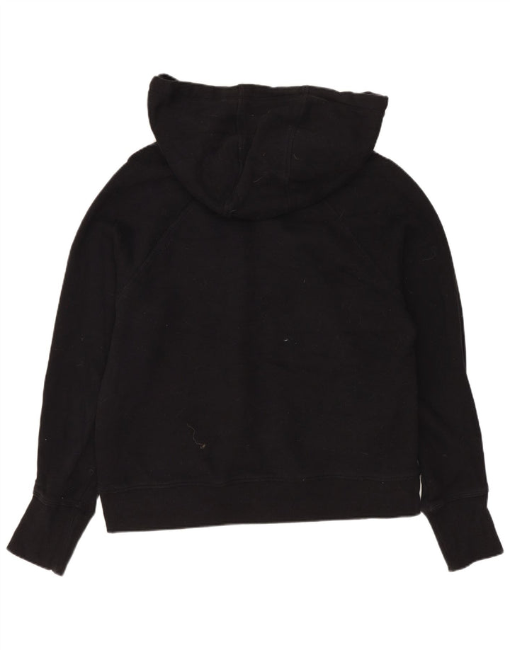 CALVIN KLEIN Pull à capuche court Performance pour femme UK 14 Noir moyen