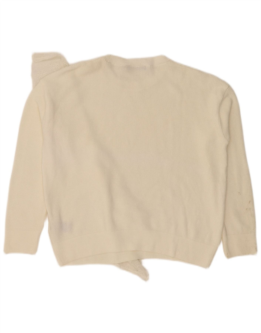 Marks & Spencer Pull col bateau pour femme UK 12 Blanc moyen