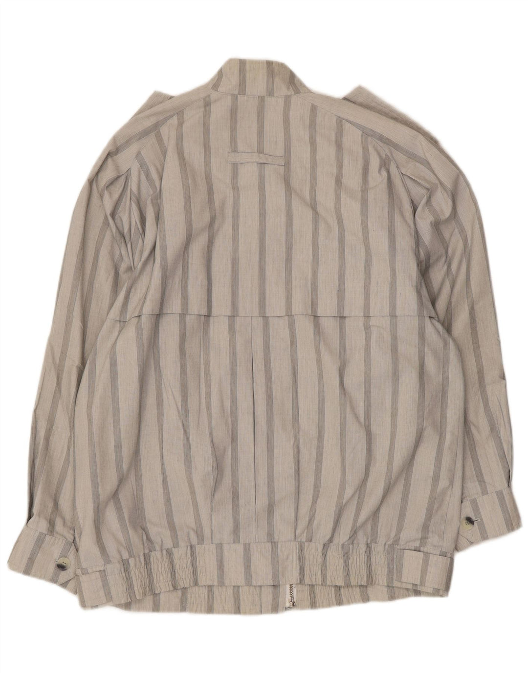 veste militaire vintage pour homme UK 40 Grand polyester rayé gris