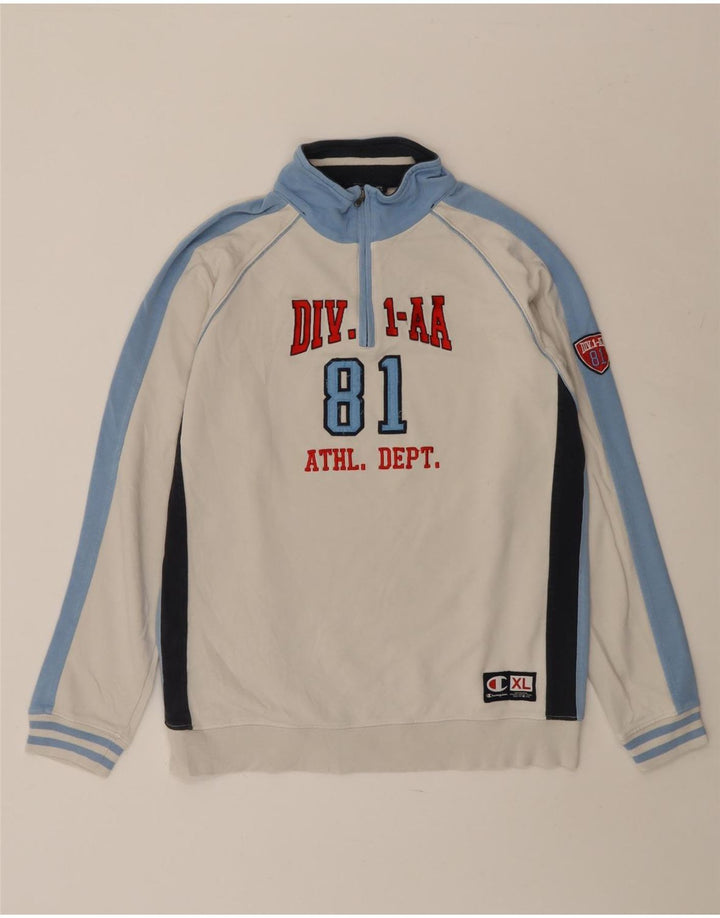 CHAMPION Sweat-shirt graphique pour garçon 13-14 ans XL Blanc Colourblock