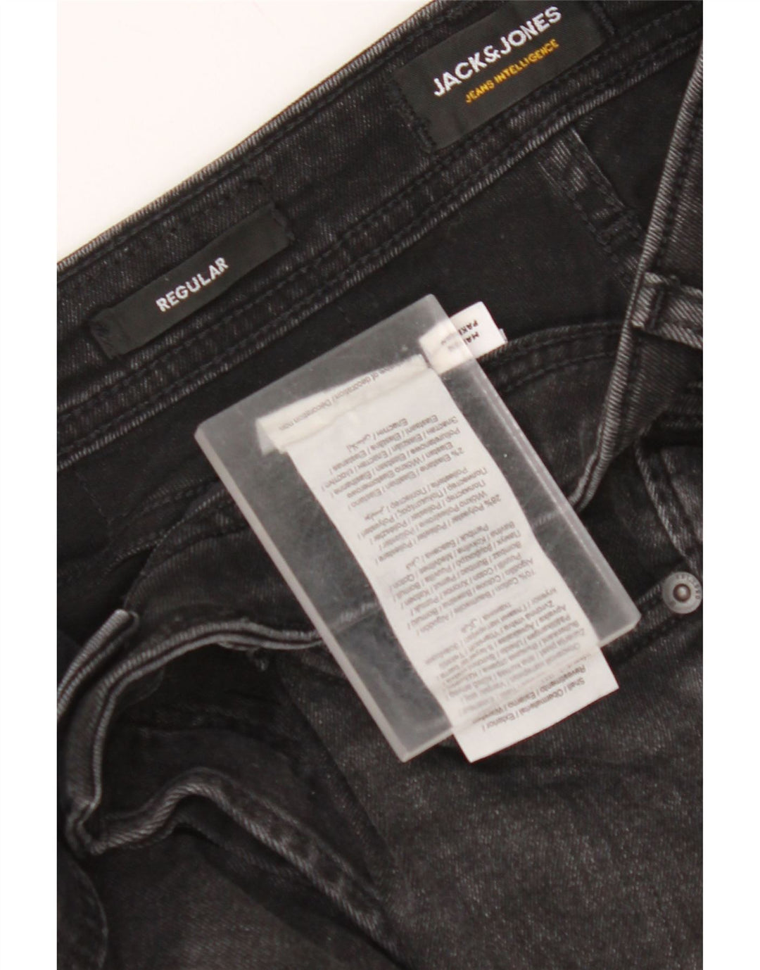 JACK & JONES Short en jean usé W30 pour homme en coton noir moyen