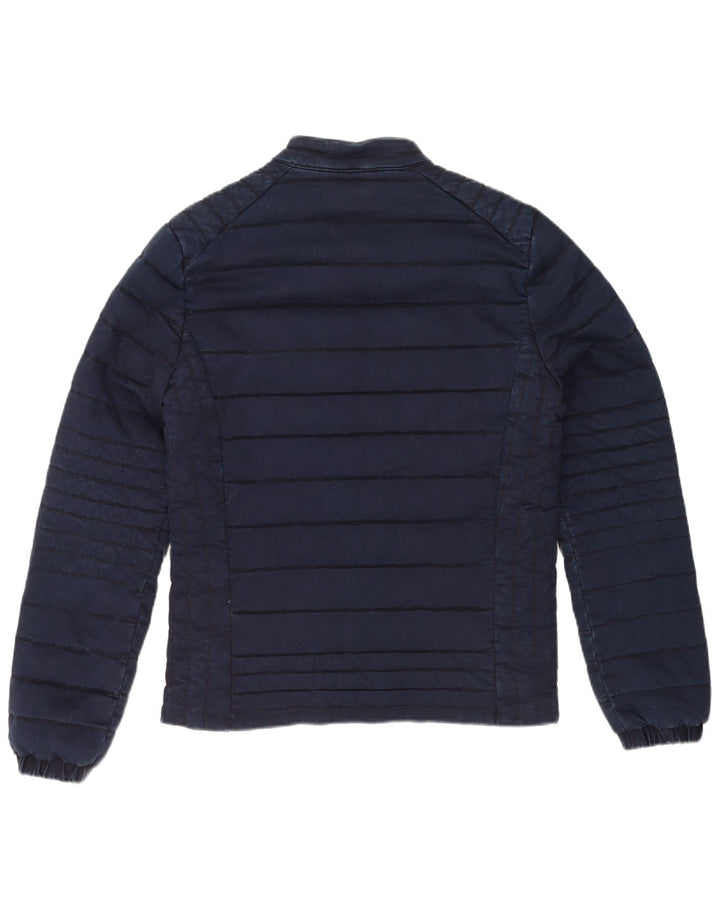 Guess Veste matelassée pour homme UK 40 Large Bleu marine Coton