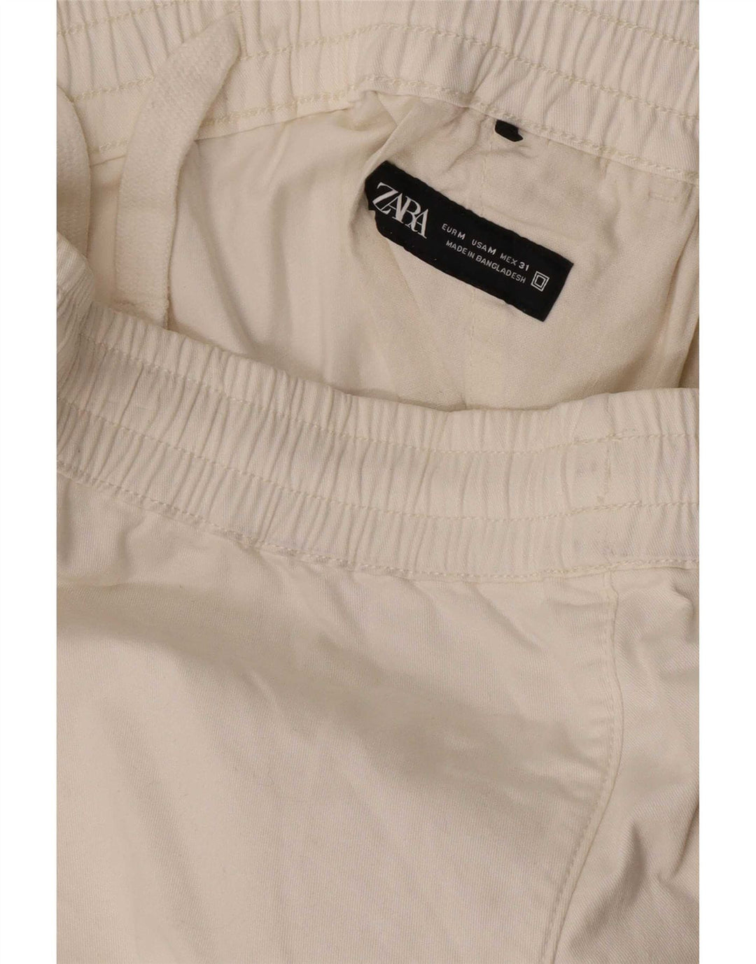 Zara Short Chino Homme Moyen W31 Blanc