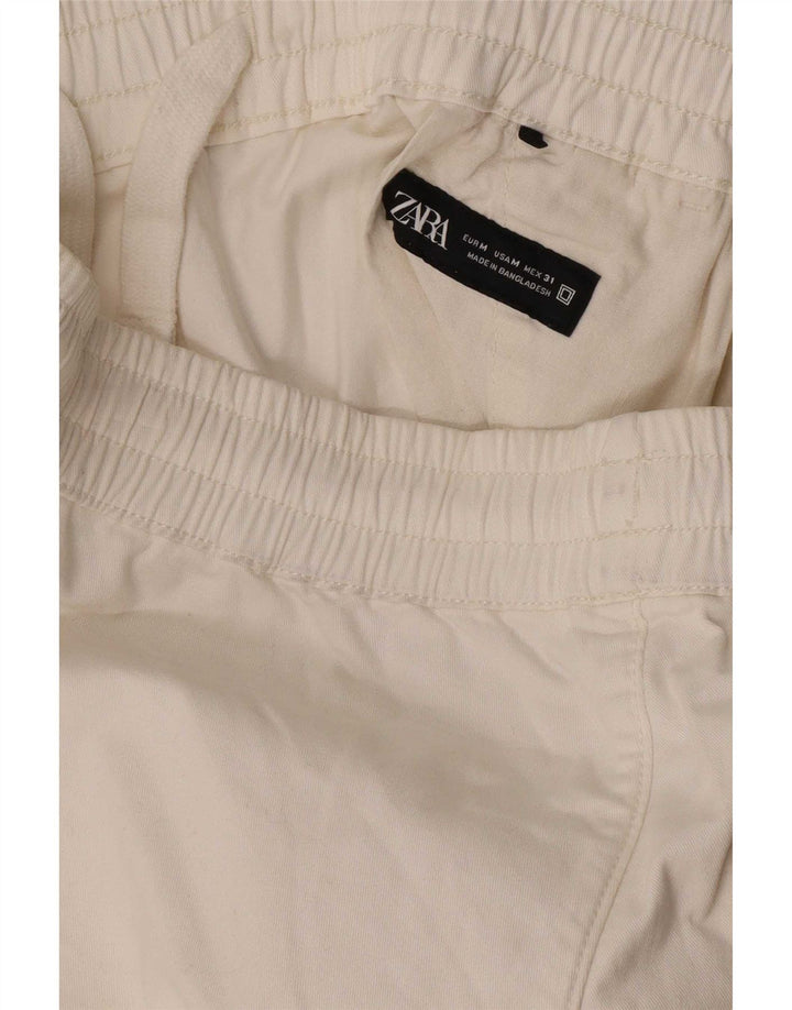 Zara Short Chino Homme Moyen W31 Blanc