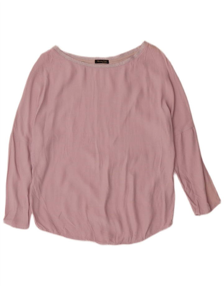 MASSIMO DUTTI Chemisier surdimensionné pour femme UK 10 Petit Rose Colorblock