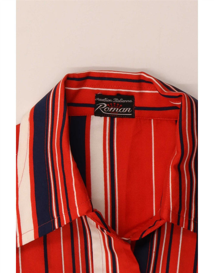 Chemise Femme Roman UK 12 Rayé Rouge Moyen