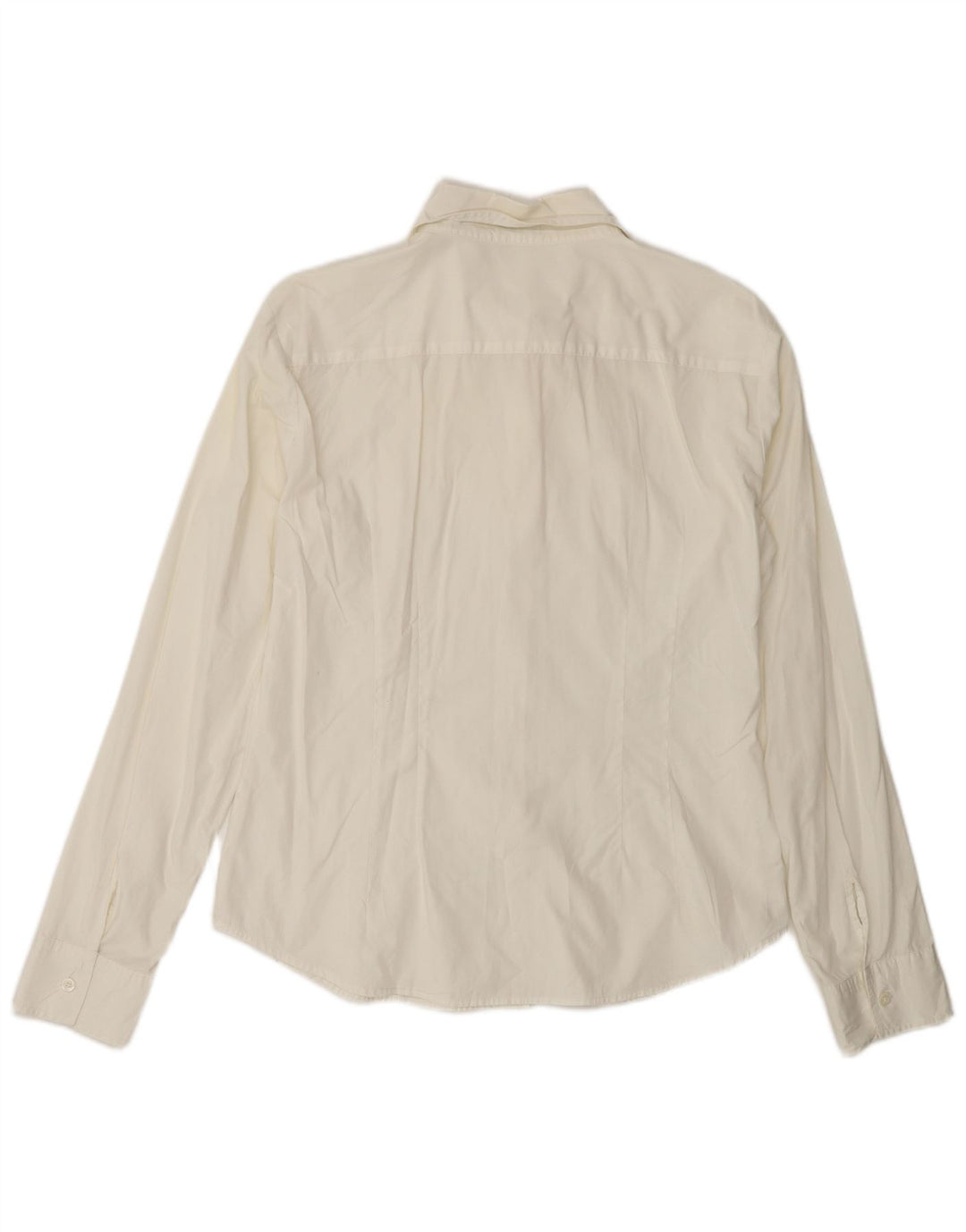 Benetton Chemise Femme UK 16 Large Blanc