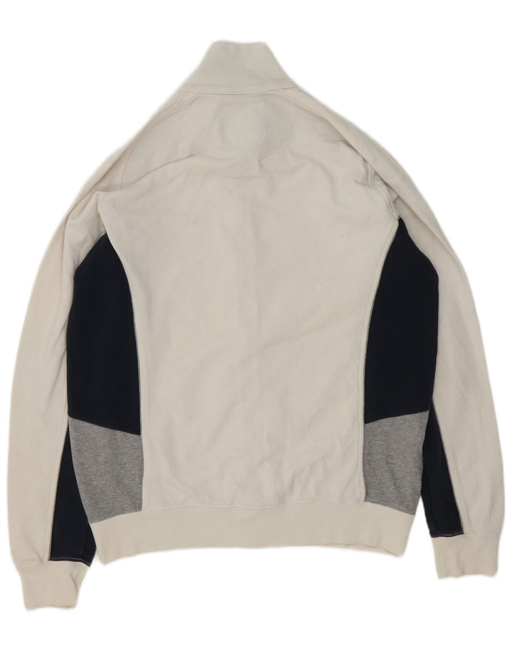 Champion Veste de survêtement pour homme XL en coton color block blanc
