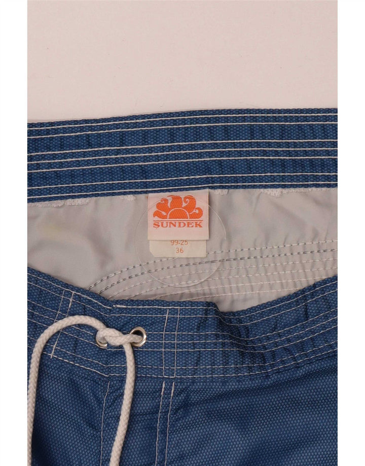Sundek Short de bain homme grand nylon bleu