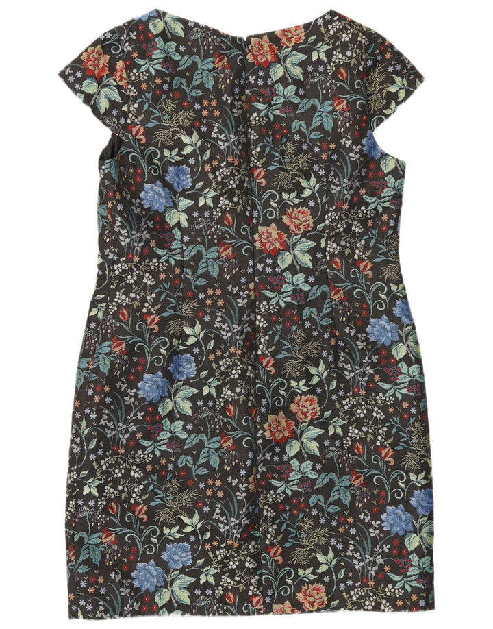 Monsoon Robe fourreau pour femme UK 18 XL Noir Floral Polyester
