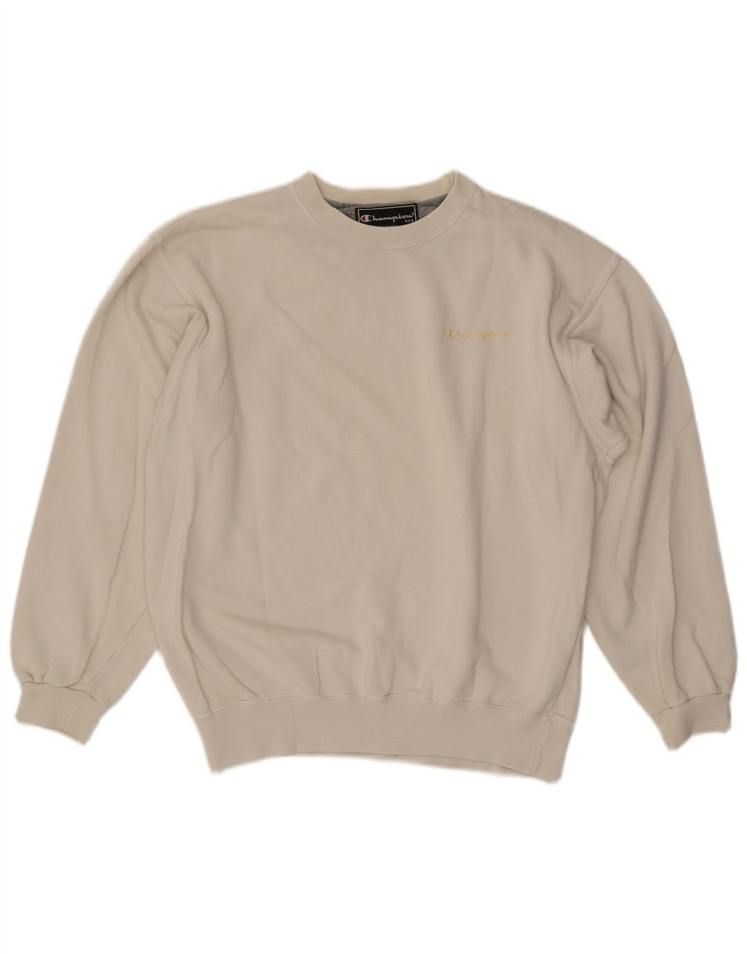Champion Sweat-Shirt Homme Blanc Moyen Coton