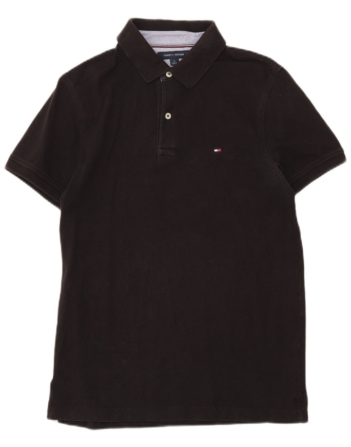 TOMMY HILFIGER Polo Slim Fit Homme Noir Moyen