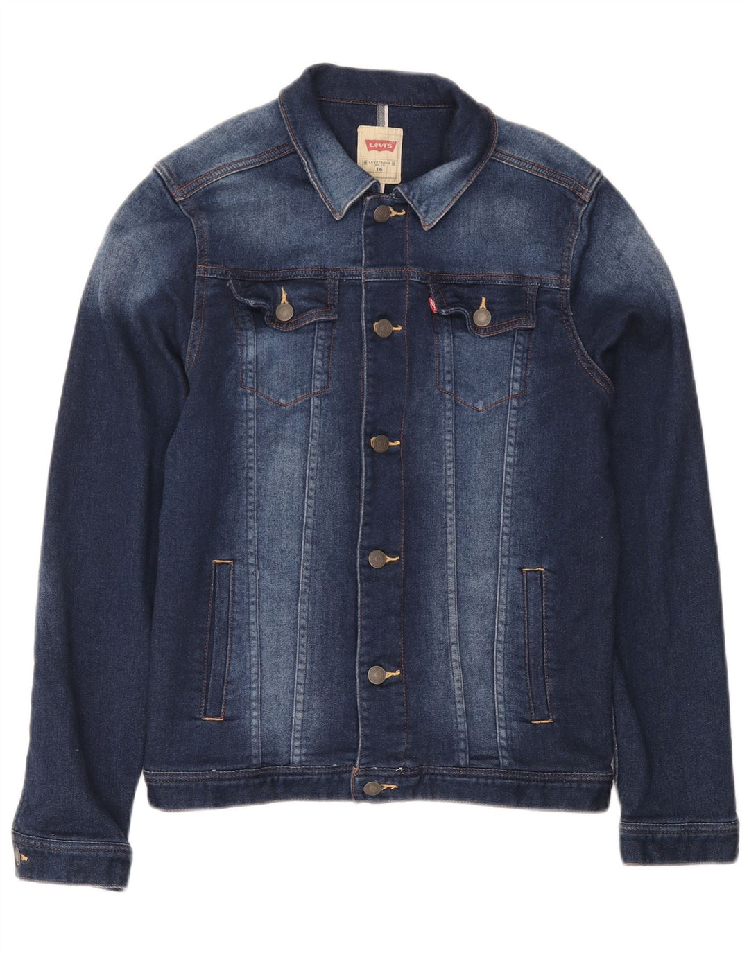 Levi's Veste en jean garçon 15-16 ans Bleu Coton