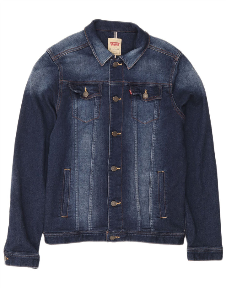 Levi's Veste en jean garçon 15-16 ans Bleu Coton