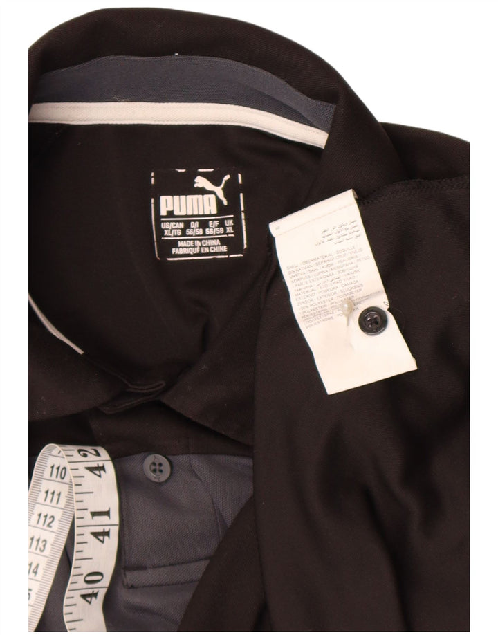 Puma Polo Graphique XL Homme Noir Colorblock Polyester