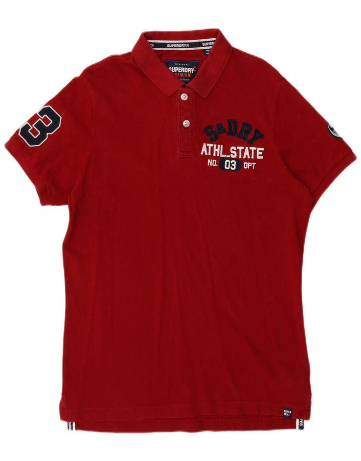 Superdry Polo Graphique XL Coton Rouge Homme