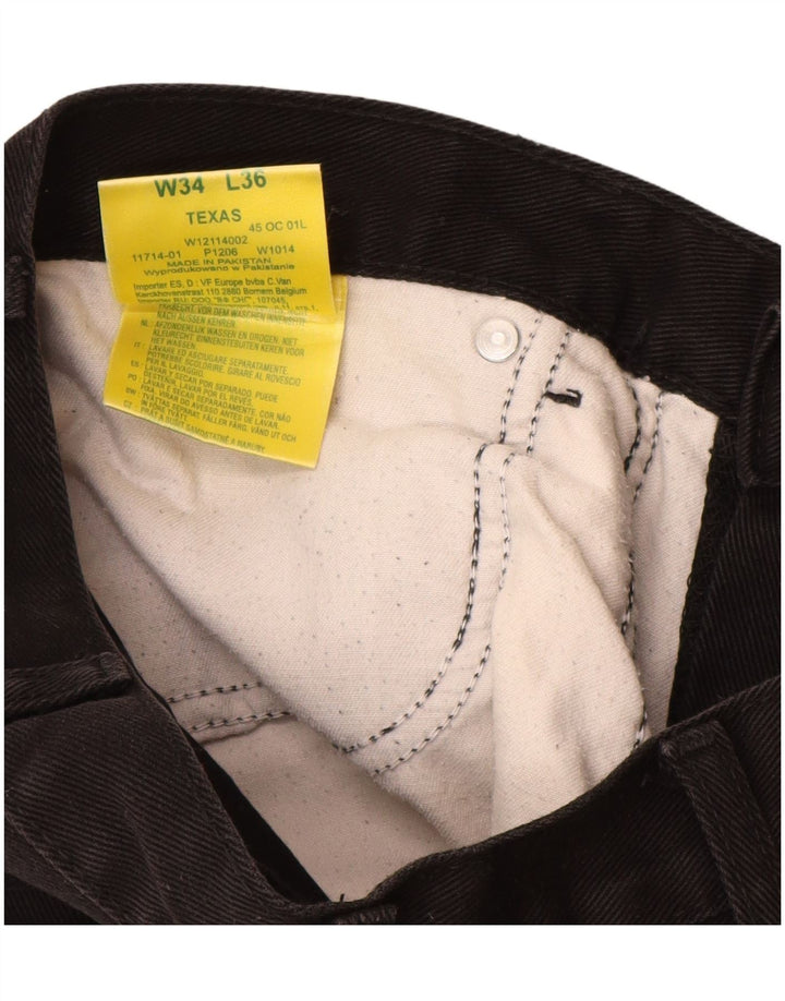 WRANGLER Jean Droit Texas Homme W34 L32 Noir Coton