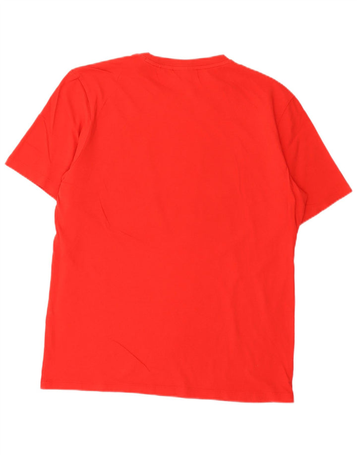 Hugo Boss Homme T-Shirt Graphique Haut Petit Rouge