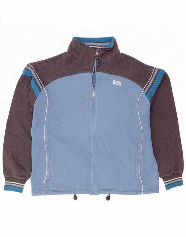 Veste de survêtement Asics pour hommes Large Blue Colourblock