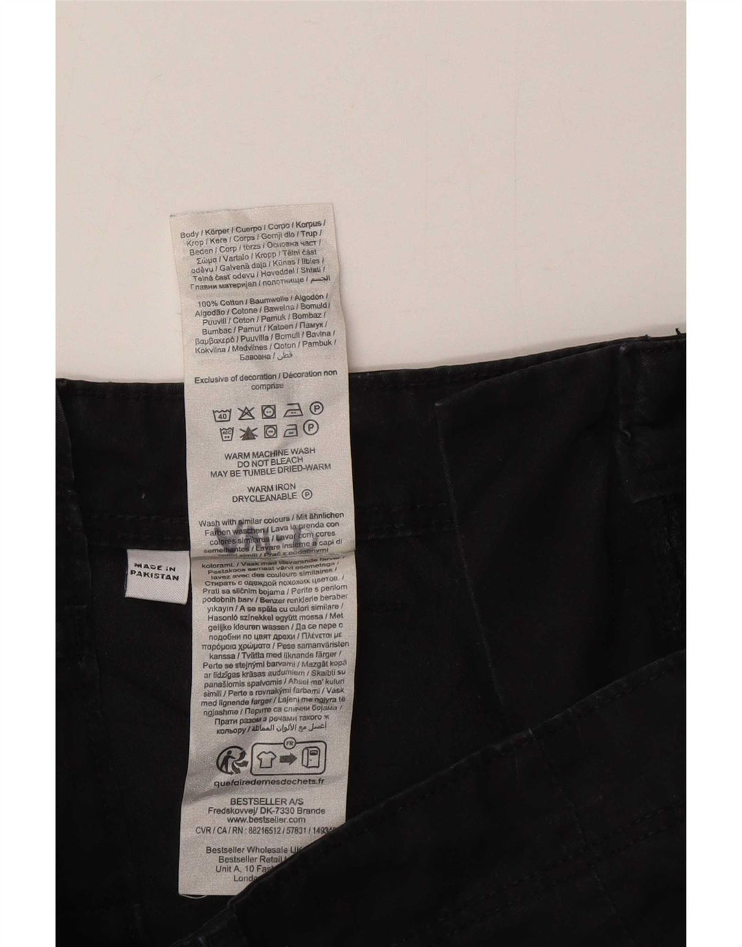 Jack & Jones Short Cargo Homme XS W26 Noir Coton