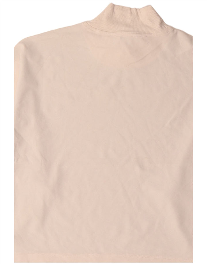 Athleta Womens Crop Top Manches Longues UK 44 Marron Moyen Colorblock Nylon