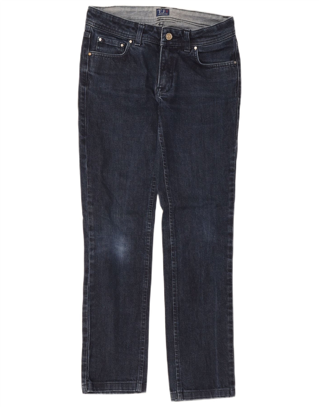 Trussardi Femme Jean Slim W26 L28 Bleu Marine Coton