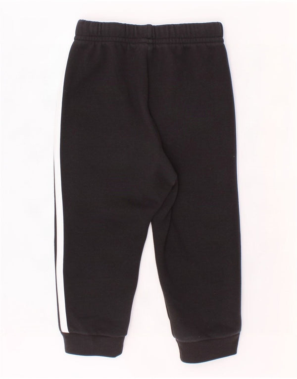 Adidas Pantalon de survêtement de jogging pour bébé garçon 9-12 mois en coton noir