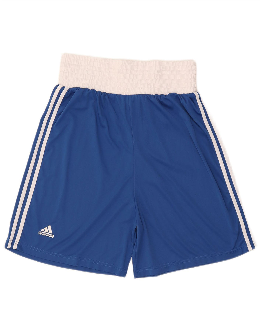 Adidas Short de sport de boxe pour homme Large Bleu Colorblock Polyester
