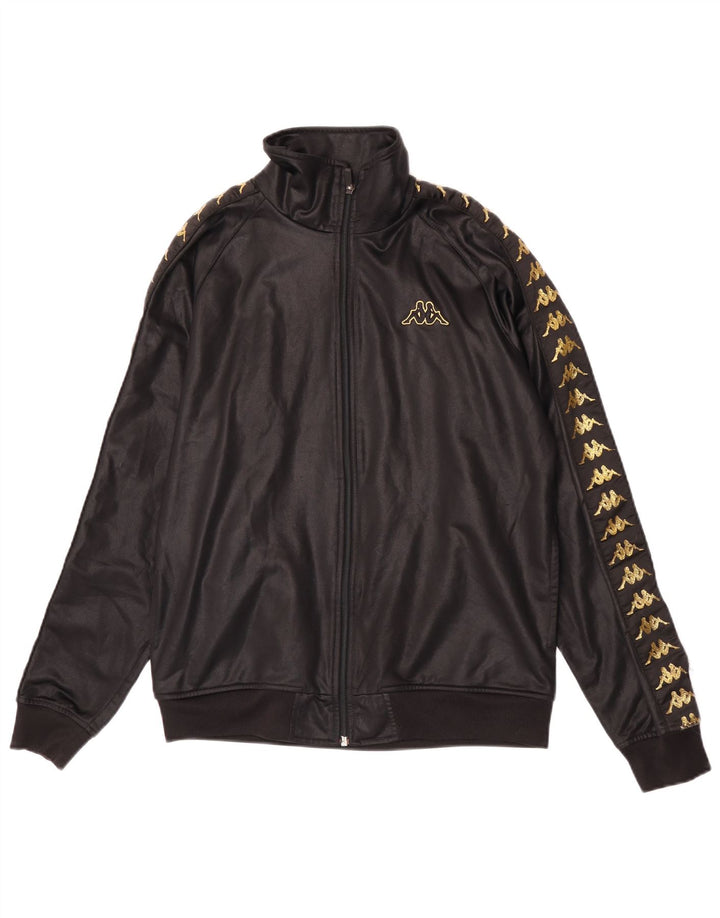 Kappa Veste de Survêtement Graphique Homme Petit Noir Polyester