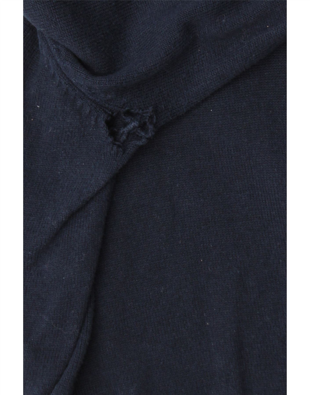Crew Clothing Pull col zippé pour homme en coton bleu marine moyen