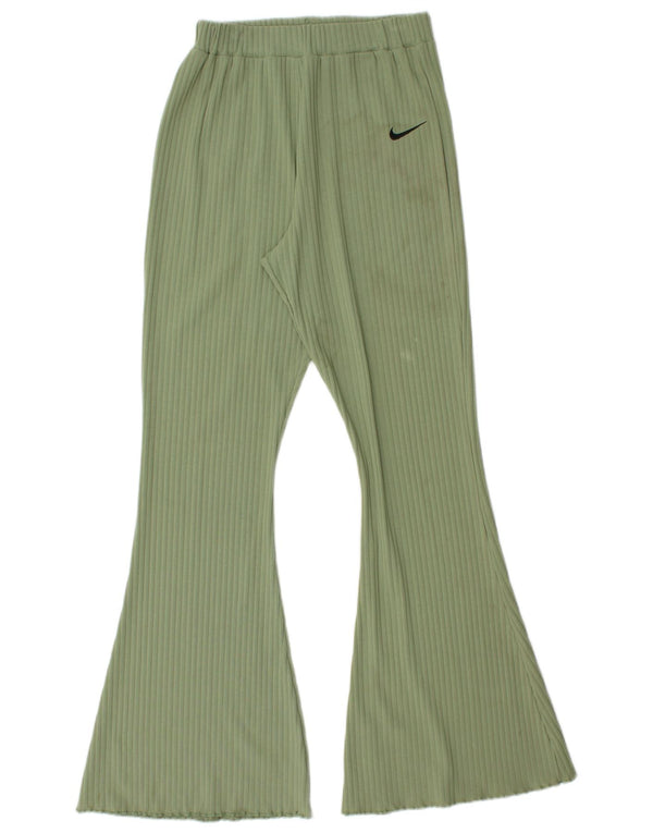 Nike Pantalon de survêtement évasé pour femme UK 12 Vert moyen