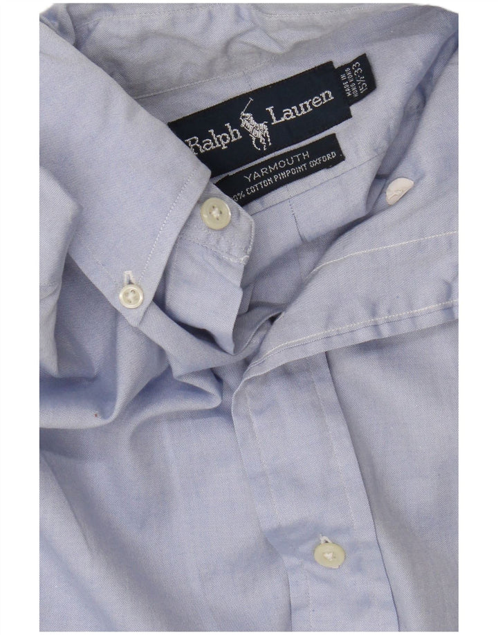 Ralph Lauren Mens Yarmouth Chemise Taille 15 1/2 Coton Bleu Moyen