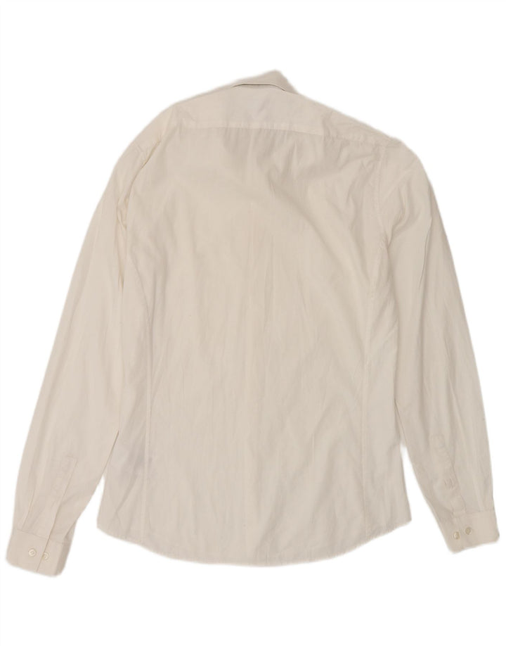 Calvin Klein Chemise slim fit pour homme Taille 38 15 Coton blanc moyen