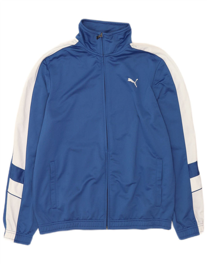 Puma Veste de Survêtement Homme Bleu Moyen Polyester Colorblock