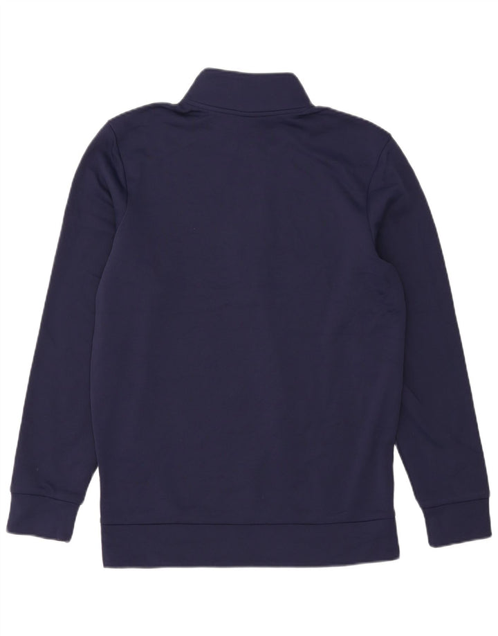 Under Armour Sweat-shirt à col zippé pour homme Petit bleu marine Polyester