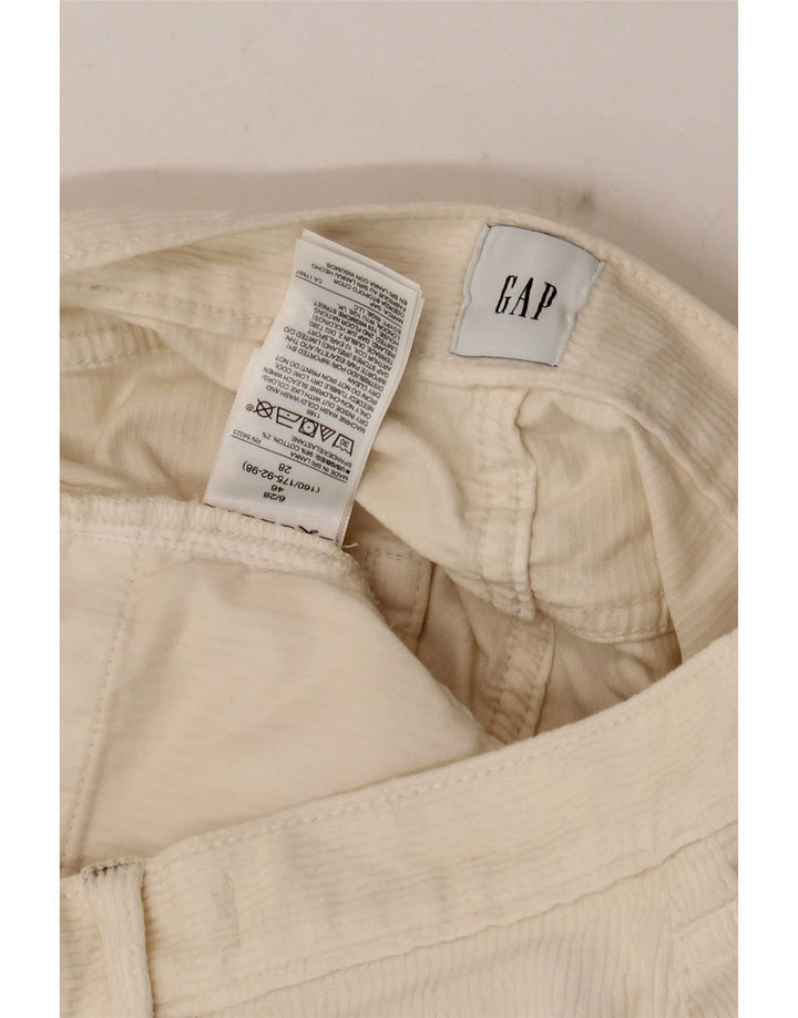 Gap Short Velours Côtelé Femme Medium W28 Coton Blanc Cassé