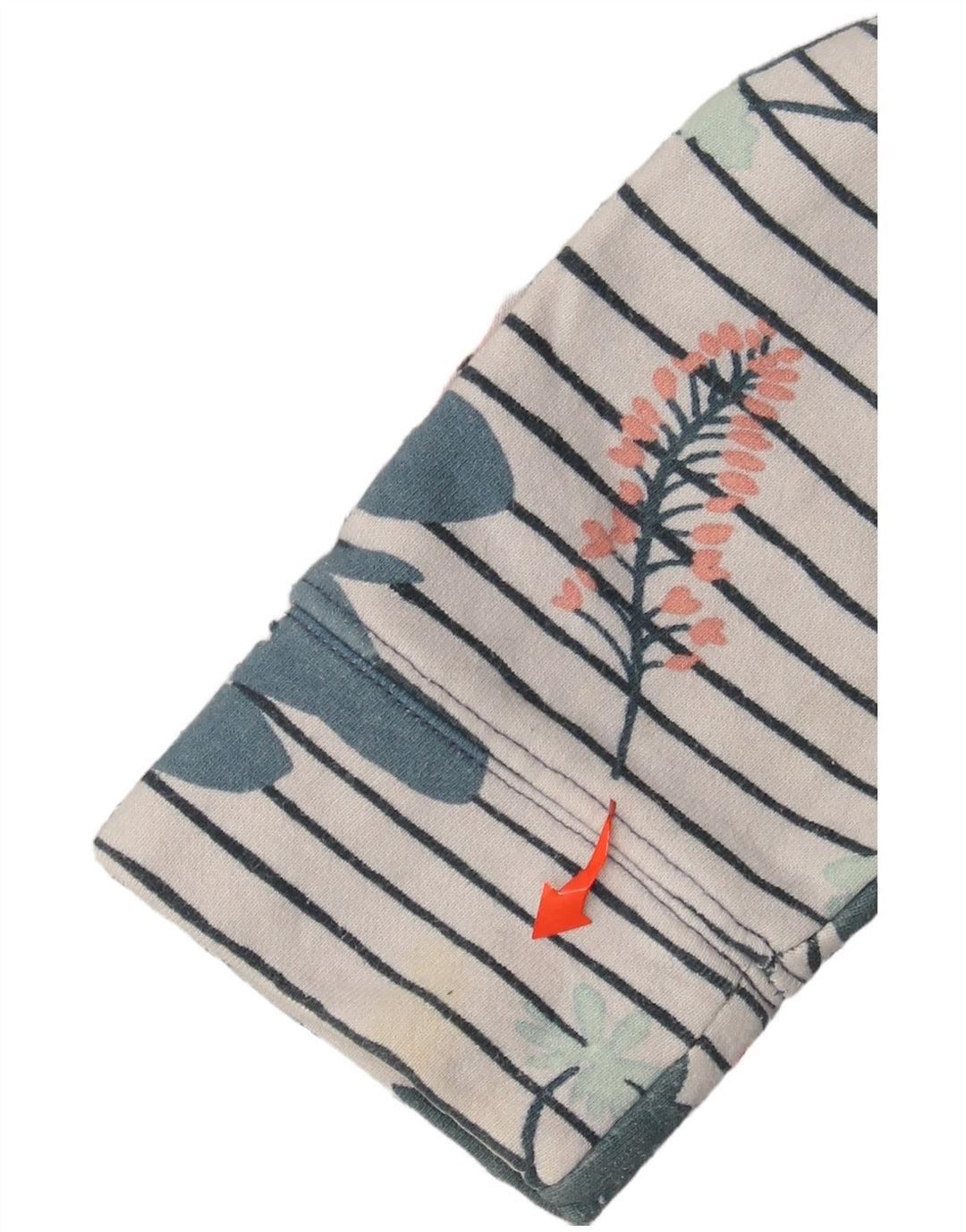 JOULES Sweat-shirt à col boutonné pour femme UK 10 Petit motif floral blanc