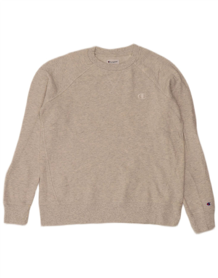 Champion Sweatshirt Jumper XS Gris Moucheté Coton
