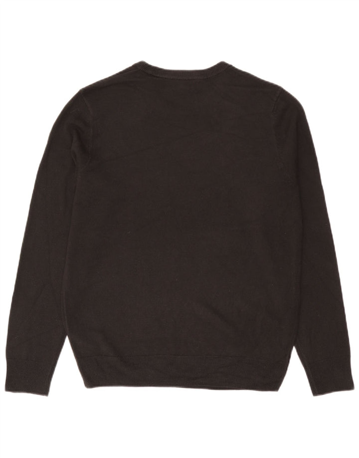 Marks & Spencer Pull à col rond pour homme UK 38/40 Gris moyen Acrylique