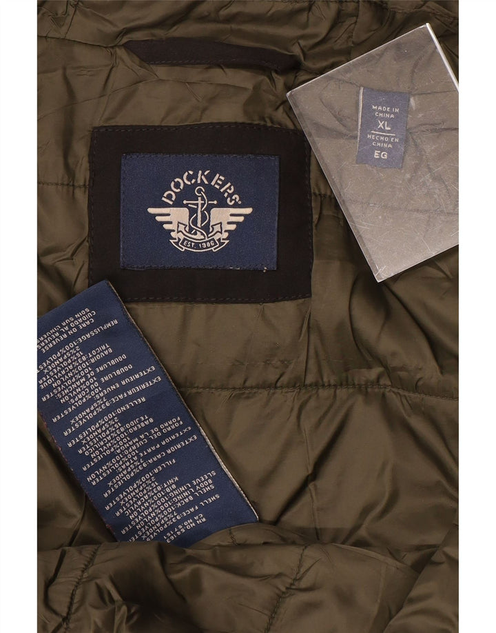 Dockers Veste Bomber à Capuche Homme UK 42 XL Noir Polyester