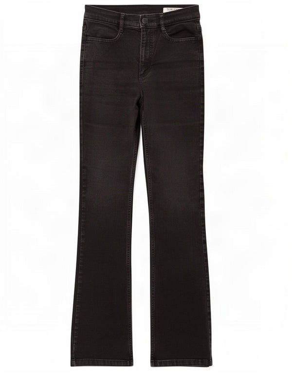 Marks & Spencer Jean bootcut slim pour femme UK 6 XS W25 L30 Coton noir
