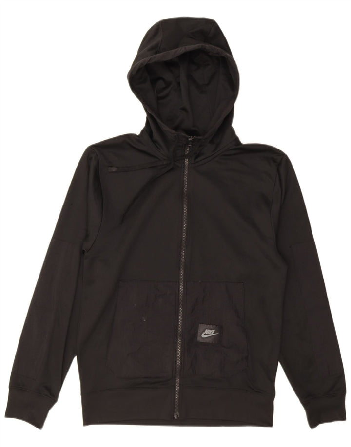 Nike Pull à capuche zippé pour homme XS Noir Polyester