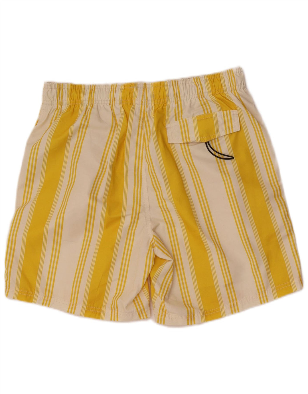 Zara Short De Bain Homme Rayé Jaune Moyen Polyester