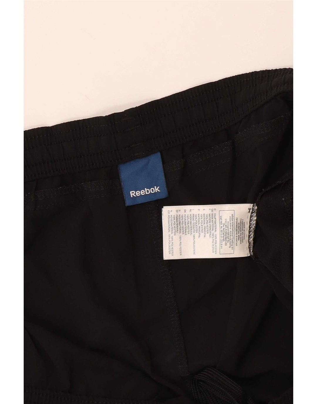 Reebok Short de Sport Homme XL Noir Polyester
